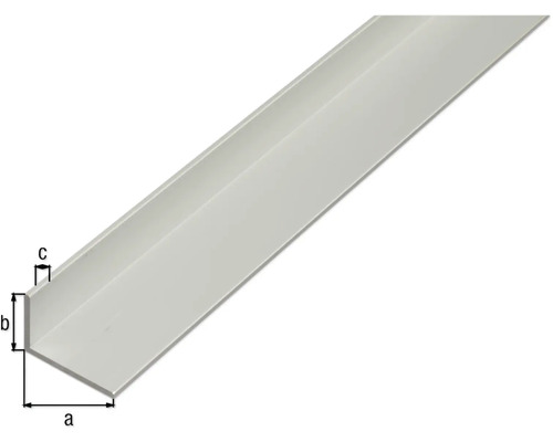 Winkeleisen mit Maßangaben a, b und c.