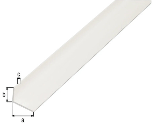 Kunststoff-Sockelleiste mit Maßangaben