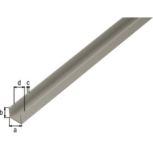 U-Profil Alu silber eloxiert 19x15x1,5 mm, 2 m-thumb-1
