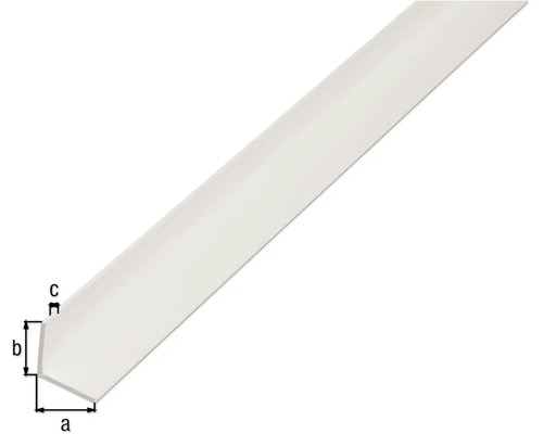 Kunststoff Abschlussprofil mit Maßangaben