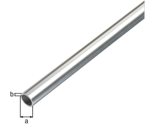 Metallrohr mit Größenangaben