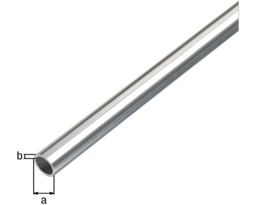 Metallrohr mit den Maßen a und b