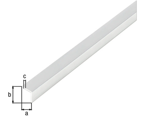 Aluminium U-Profil mit Maßangaben