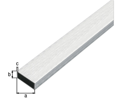 Aluminium Rechteckrohr mit Maßangaben
