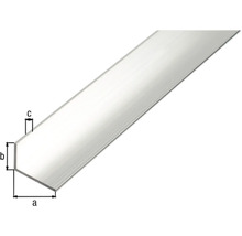 Aluminiumwinkelprofil mit Maßangaben