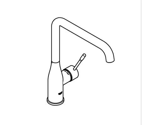 Küchenarmatur mit hohem Auslauf