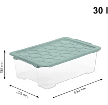 Aufbewahrungsbox aus Kunststoff, 30 Liter Volumen