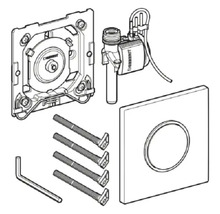 GEBERIT Urinalsteuerung Typ 10 Pneumatisch Kunststoff chrom matt 116.015.JQ.1