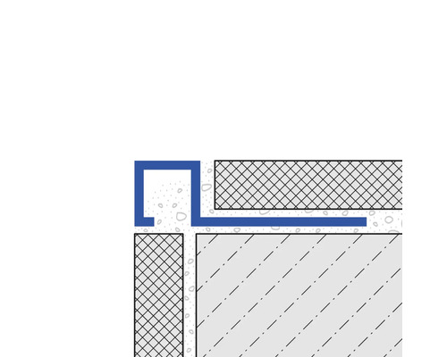 Illustration einer Eckschutzschiene