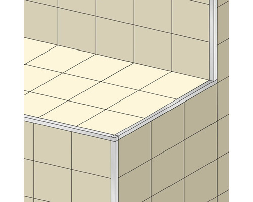 Darstellung eines Badezimmers mit Fliesen