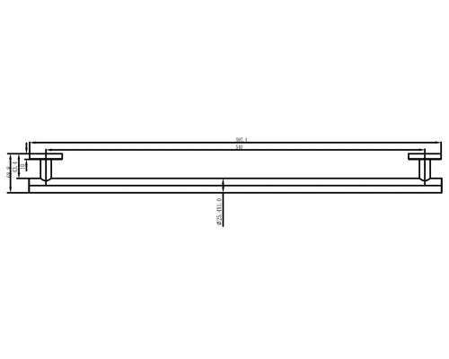 Technische Zeichnung mit Maßangaben