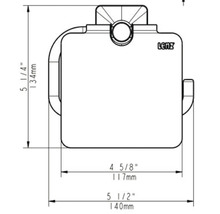 Papierrollenhalter mit Deckel Lenz Kova schwarz 4813751