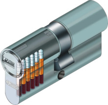Abus Zylinder mit Schnittansicht der Schließmechanik