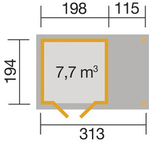 Grundriss mit Maßangaben
