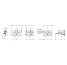 Profilzylinder XP20SN Abus 45/65 mm gleichschließend
