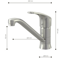 Küchenarmatur Lenz KELA nickel matt 44830022