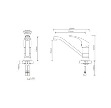 Küchenarmatur Lenz KELA nickel matt 44830022