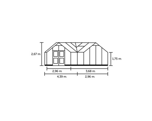 Abmessungen Gewächshaus