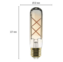 FLAIR LED Lampe T32 amber E27/4W(28W) 300 lm 1800 K warmweiß