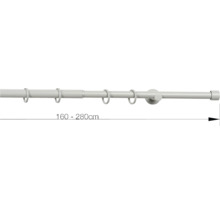 Gardinenstange ausziehbar von 160 bis 280 Zentimeter