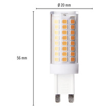 FLAIR LED Stiftsockellampe G9/4,9W(37W) 440 lm 2700 K warmweiß
