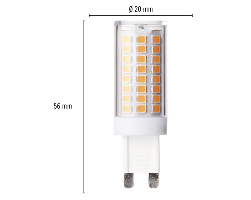 G4 LED Leuchtmittel mit den Maßen 56 mm x 20 mm