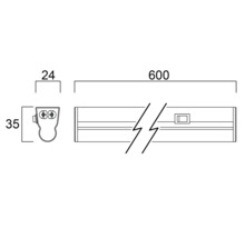 LED Leuchte SylPipe 950 lm 4000 K 840 L 60 cm