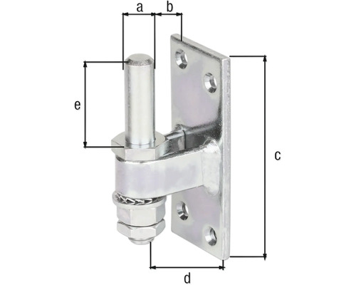 Verstellbares Kloben mit Platte für Holztore