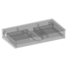 Waschtischunterschrank mit 1 Schublade Devo Lotos BxHxT 100 x 16 cm x 53 mm Frontfarbe structure avola cremeweiß