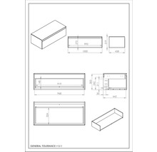 Jungborn Unterschrank DECEM BxHxT 1000 x 319 mm x 458 mm Frontfarbe forrest grün matt
