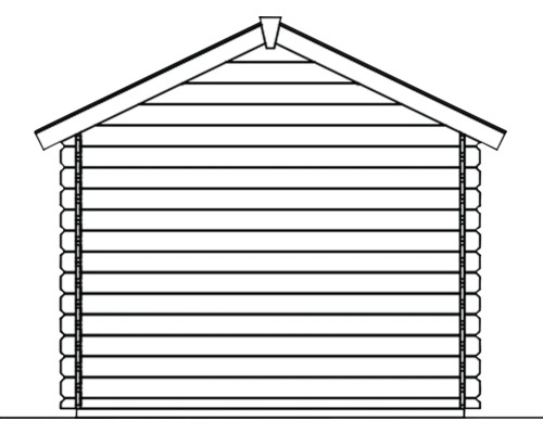 Abbildung eines Gartenhauses aus Holz