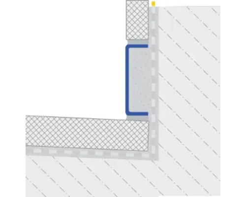 Detailansicht einer Installation von Duschabdichtungen