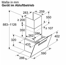 Wandhaube Bosch DWK67FN60 BxT 60 x 43,3 cm schwarz