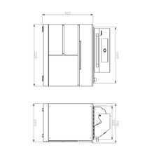 Outdoorküche Buschbeck Brighton mit Gasgrill, Spülbecken und Kühlschrank