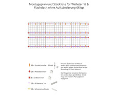 PV-Komplettanlage mit Speicher 7,68 kW (notstromfähig) 6 kWp inkl. Hybrid-Wechselrichter + Zubehör für Welleternit Solarmodul-Set Anzahl Module 14 Stück-thumb-5