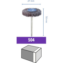 Dremel Polierrad 504 mit 27 Millimeter Durchmesser und 50 Millimeter Länge für Schleifarbeiten