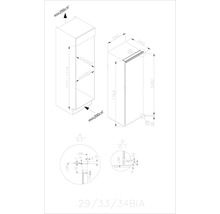 Kühlschrank HAIER HATL 174 DE BxHxT 54 x 176,9 x 54 cm Kühlteil 316 l