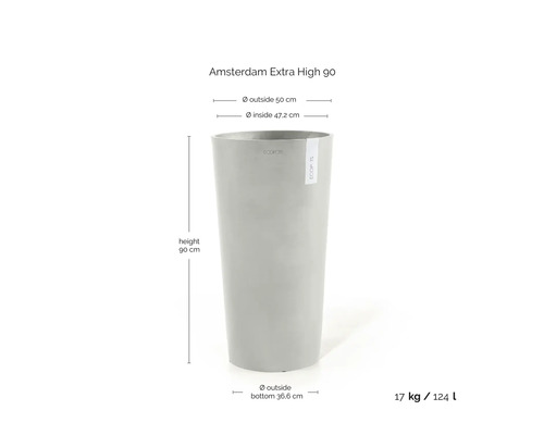 Amsterdam Extra High 90 Pflanzgefäß, 90 cm hoch
