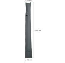 Schutzhülle für Heizstrahler mit den Maßen 270 mm mal 2500 mm mal 450 mm