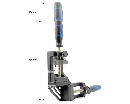Winkelspanner mit Schraubzwinge und Griff