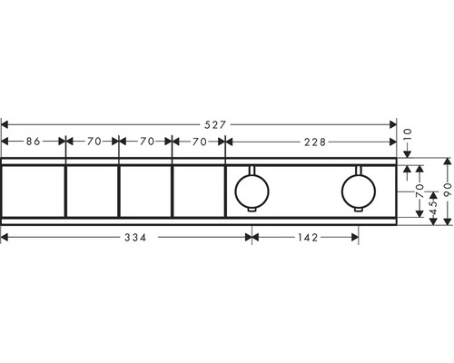 Technische Zeichnung eines Badezimmerschranks mit Maßen.