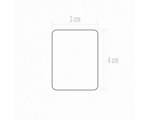 Abmessungen: 3 x 4 cm