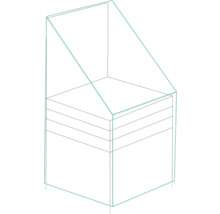 Schema eines modularen Regalsystems