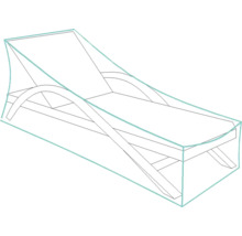 Schutzhülle für Gartenliege GARDEN PLACE 140x105x160 cm