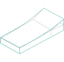 Schema einer Gartentreppe mit Blockstufen