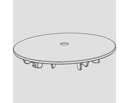 Runde Tischplatte mit Loch für Sonnenschirm