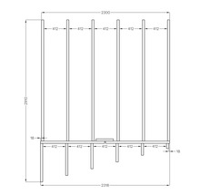 Gartenhaus Bertilo Concept Office inkl. Fußboden 237 x 310 cm anthrazit