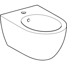 GEBERIT Wandbidet Acanto weiß glänzend KeraTect® Spezialglasur 502825008