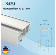 Montageschiene für PV-Module Aluminium natur 70x37 mm Länge 1200 mm-thumb-7