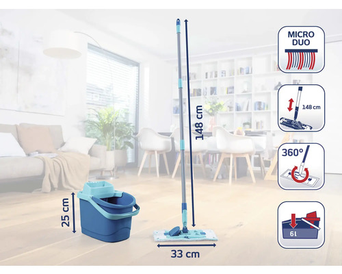 Bodenwischerset mit Eimer und Wischer zur Reinigung von Fußböden